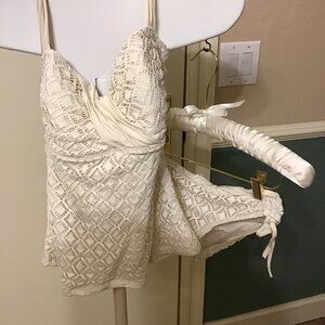 Antonio Melani Ivory Tankini 2-Piece Swim Suit